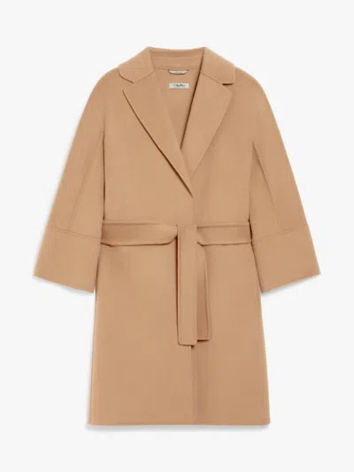 Max Mara S  Arona Coat Camel In Brown