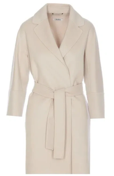 Max Mara S  Arona Wool Coat In Neutral