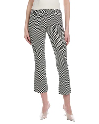 Max Mara Belford Geometric Jacquard Trousers In Ecru