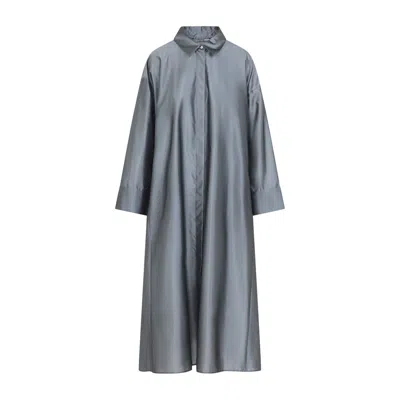 Max Mara S  Blue Anna Polyester Midi Dress