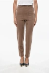 Max Mara S  Cashmere Blend Opera Pants In Brown