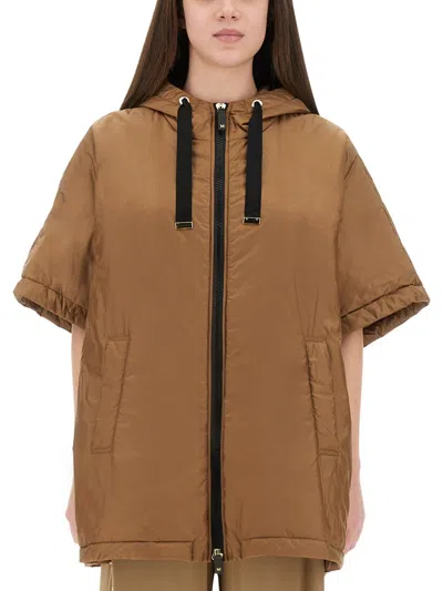 Max Mara S  Greenci Padded Jacket In Brown