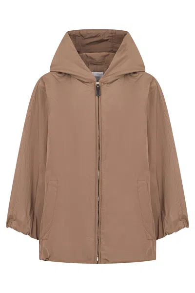 Max Mara S  Loose Windbreaker In Brown