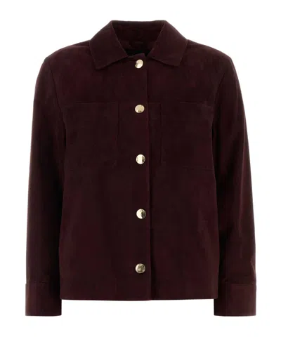 Max Mara S  Mabisso Patch-pocket Jacket In Brown