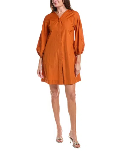 Max Mara S  Miki Mini Shirtdress In Orange