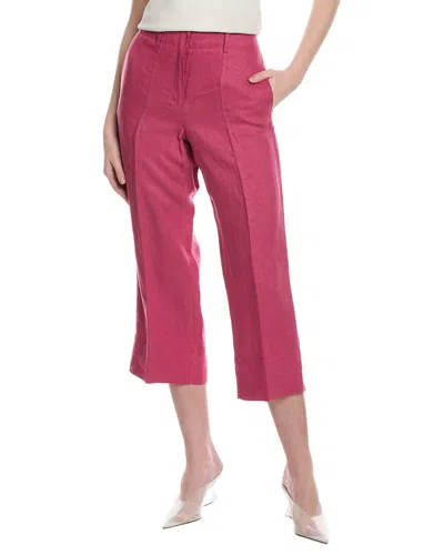 Max Mara S  Rebecca Linen Trouser In White