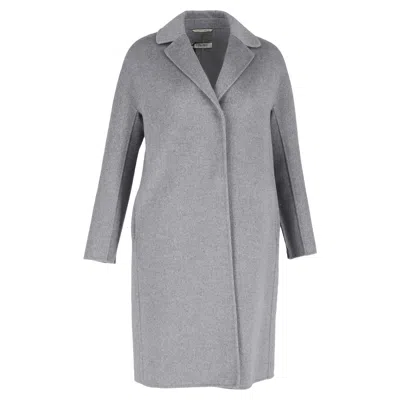 Max Mara S  Regina Coat In Grey Virgin Wool