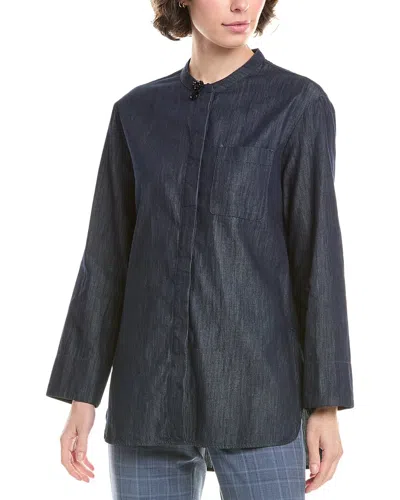 Max Mara S  Ricamo Shirt In Blue