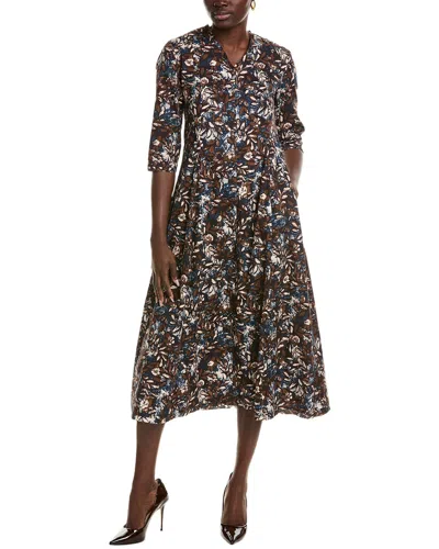 Max Mara S  Rita A-line Dress In Blue
