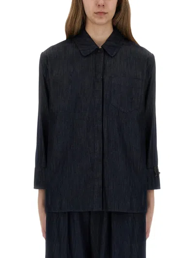 Max Mara S  Shirt Ellen In Blue