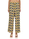 Max Mara S  Silk Pants Timec In Multi
