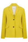 Max Mara S  Single-breasted Linen Blazer In Multi