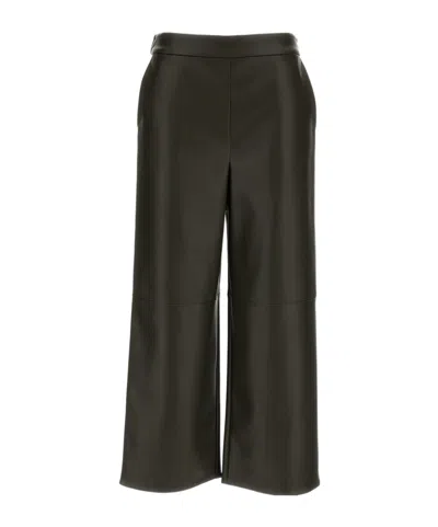 Max Mara S  Straight-leg Cropped Pants In Green