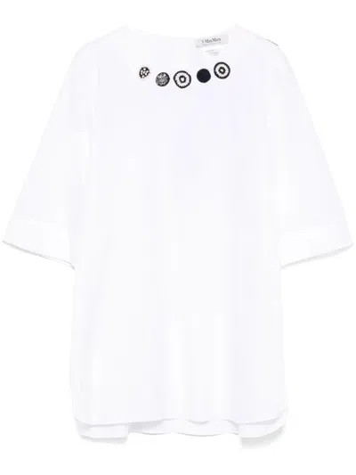 Max Mara S  Top Dora In White