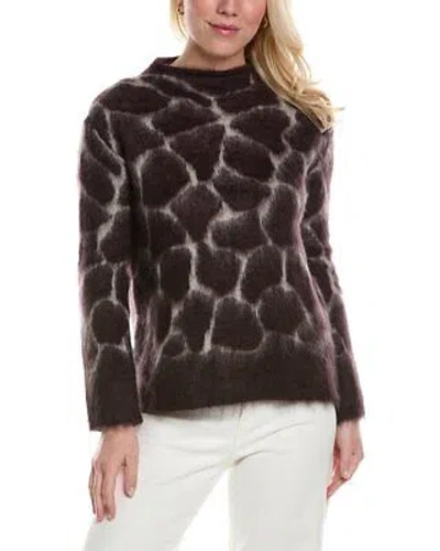 Pre-owned Max Mara S Maxmara Giraffa Mohair & Wool-blend Sweater Women's In Brown