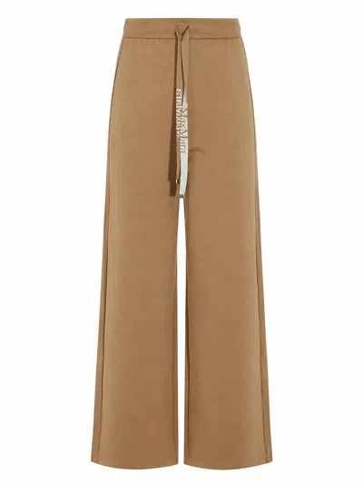 Max Mara S Pantalone In Jersey In Brown