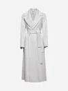 S Max Mara Pearl Grey Wool Paolore Coat