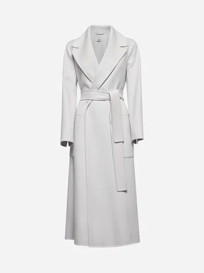 S Max Mara Pearl Grey Wool Paolore Coat