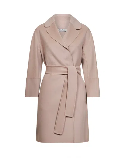 Max Mara S Pinky Beige Arona Cocoon Short Coat