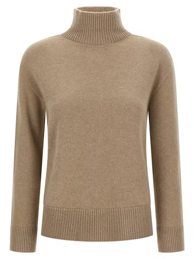 Max Mara 'quercia' Turtleneck Sweater In Neutral