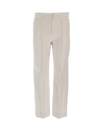 Max Mara S Pantalone Lungo In Neutral