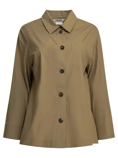 Max Mara S Casual Cotton Shirt In Green