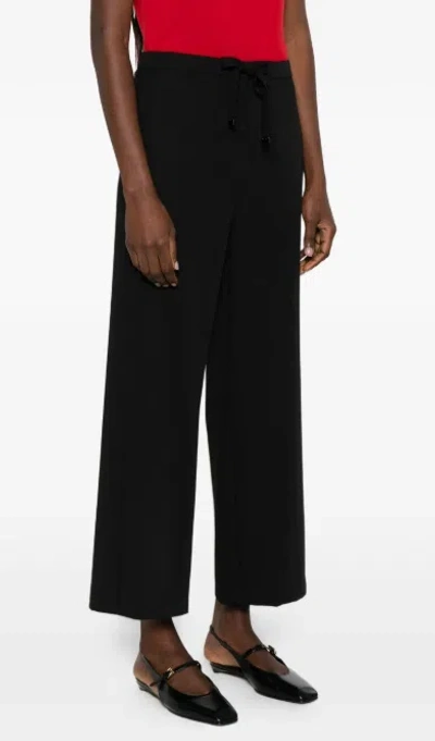 Max Mara S Pantalone Tessuto 100% Lana Vergine Ovis Aries Aries In Black