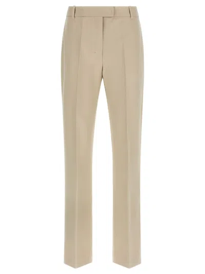 Max Mara S Pantalone Tessuto 47% Cotone, 44% Viscosa, 09% Elastan In Neutral