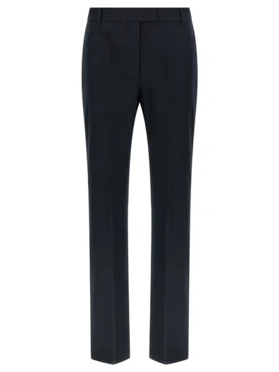 Max Mara S Pantalone Tessuto 47% Cotone, 44% Viscosa, 09% Elastan In Black