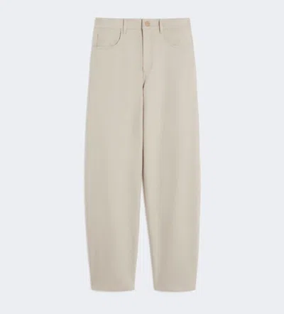 Max Mara S Pantalone Tessuto 99% Cotone, 01% Elastan In Neutral