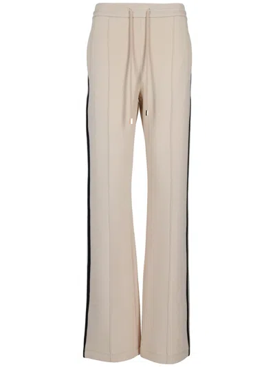 Max Mara S Pantalone In Jersey Tessuto A Maglia 78% Cotone, 16% Poliestere, 06% Elastan Ricami Esclu In Neutral