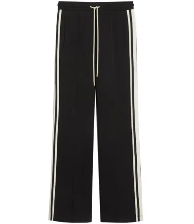 Max Mara S Pantalone In Jersey Tessuto A Maglia 78% Cotone, 16% Poliestere, 06% Elastan Ricami Esclu In Black