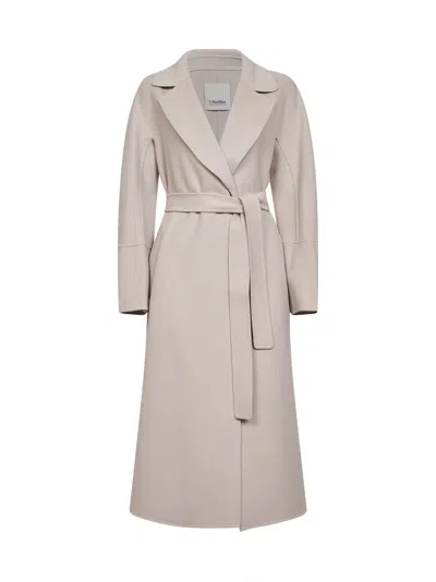Max Mara S Sand Smmelisa Long Wrap Coat In Beige