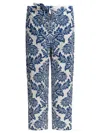 S Max Mara Max Mara S Blue Cotton Trousers In Blue