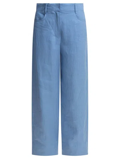Max Mara S Trousers In Light Blue