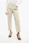 Max Mara S Twill Cotton Blend Zemira Chinos Pants Grösse 42 In Neutral