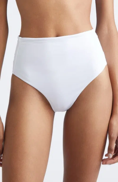 Max Mara Sabina High Waist Bikini Bottoms In White