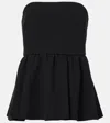 Max Mara Sable Bustier Top In Black