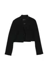 Max Mara Sablé Cropped Jacket In Black