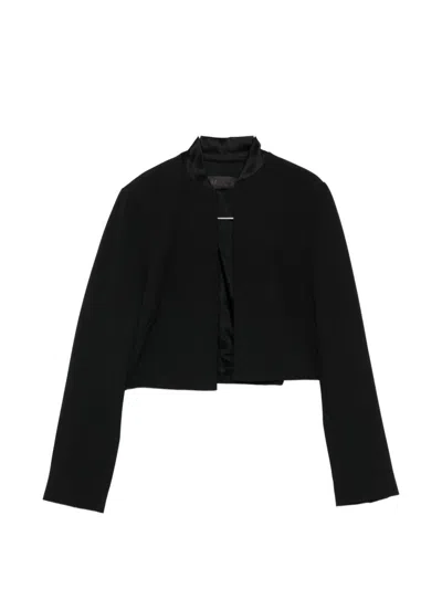 Max Mara Sablé Cropped Jacket In Black