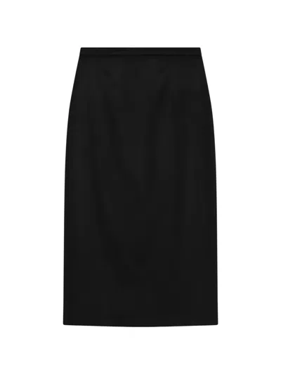 Max Mara Sable-look Camel Pencil Skirt In Multi