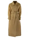 Max Mara Light Brown Sacco Long Trench Coat