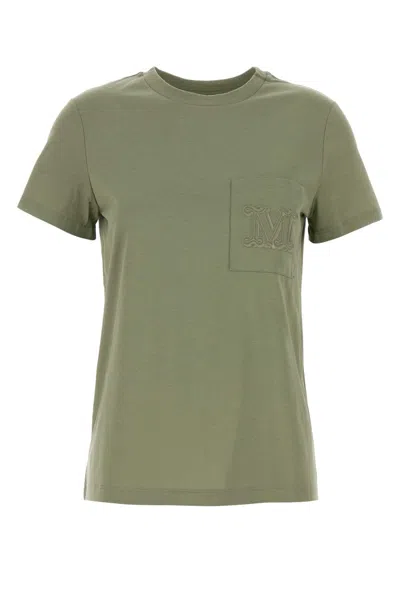 Max Mara Sage Green Cotton Papaia T-shirt