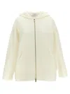Max Mara Hooded Sweatshirt With Front Pockets And Long Sleeves In Neutral