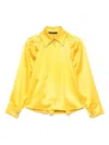 Max Mara Pleated Long Sleeve Shirt With Pointed Collar