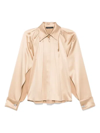 Max Mara Salice Shirt In Brown