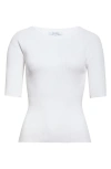 Max Mara Salmo Rib Sweater In Optical White