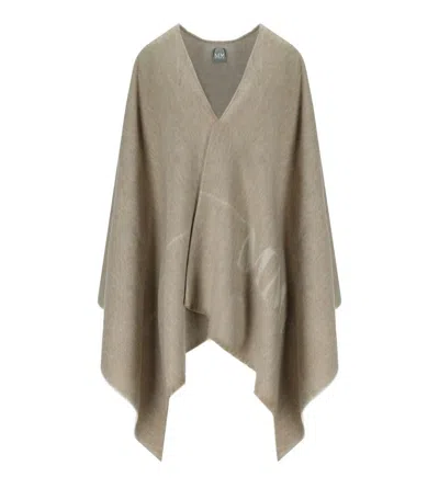 Max Mara Saloon Beige Wool Cape