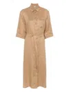 Max Mara Salute Midi Dress In Camel