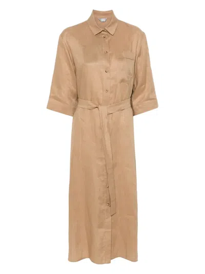 Max Mara Salute Midi Dress In Camel